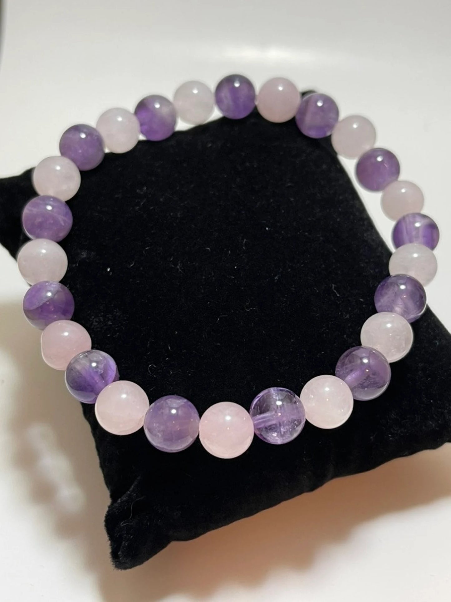 Serene Embrace Bracelet - Rose Quartz & Amethyst